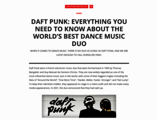 daftpunk-anthology.com screenshot