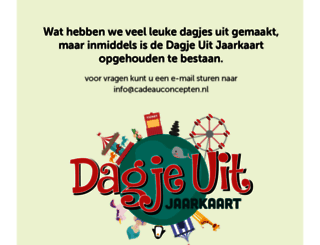dagjeuitjaarkaart.nl screenshot