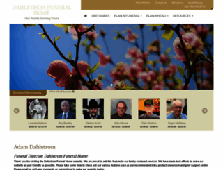 dahlstromfuneralhome.com screenshot