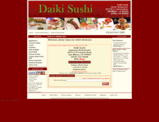 daikisushirestaurant.com screenshot