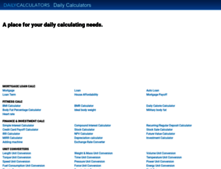 dailycalculators.com screenshot