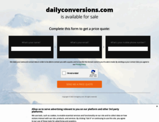 dailyconversions.com screenshot