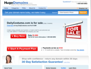 dailycostume.com screenshot