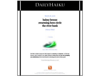 dailyhaiku.org screenshot