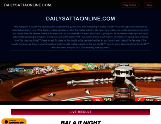 dailysattaonline.com screenshot