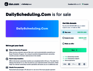 dailyscheduling.com screenshot