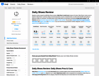 dailyshoes.knoji.com screenshot