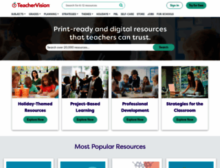 dailyteach.teachervision.com screenshot