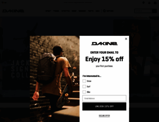 dakine.com screenshot