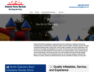 dakotapartyrentals.com screenshot