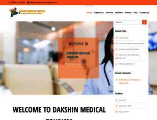 dakshinmedicaltourism.com screenshot