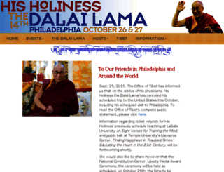 dalailamaphilly.org screenshot