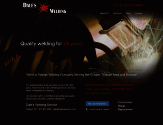 daleswelding.com screenshot
