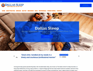 dallas-sleep.com screenshot