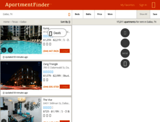 dallas.apartmentfinder.com screenshot