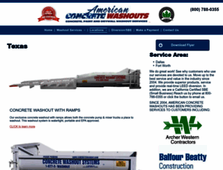 dallasconcretewashout.com screenshot