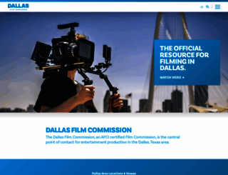 dallasfilmcommission.com screenshot