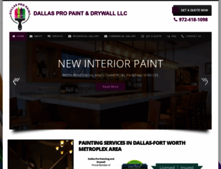 dallaspropaint.com screenshot