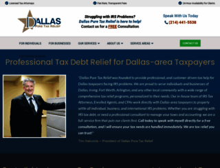 dallaspuretaxrelief.com screenshot