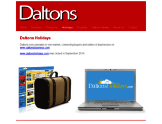 daltonsholidays.com screenshot