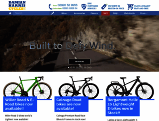 damianharriscycles.co.uk screenshot