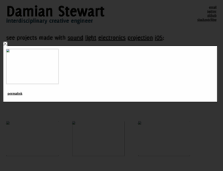 damianstewart.com screenshot