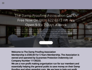 dampproofingassociation.com screenshot