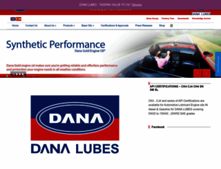 danalubes.com screenshot