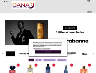 danaperfumeries.com screenshot