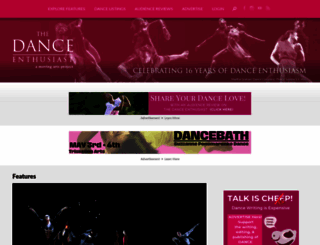 dance-enthusiast.com screenshot