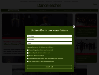 dance-teacher.com screenshot
