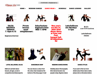 danceart.ca screenshot