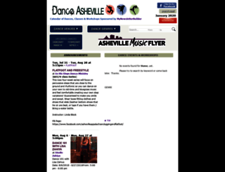 danceasheville.com screenshot