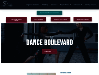danceboulevard.com screenshot