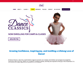 danceclassicstn.com screenshot