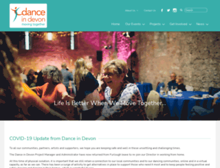 danceindevon.org.uk screenshot