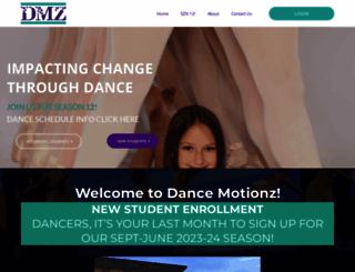 dancemotionzspokane.com screenshot