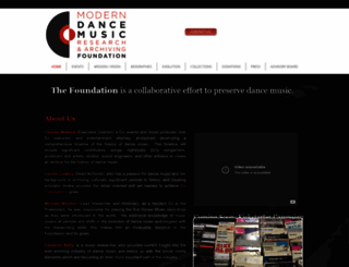 dancemusicfound.org screenshot