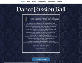 dancepassionball.com screenshot