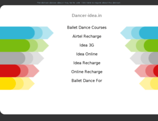 dancer-idea.in screenshot