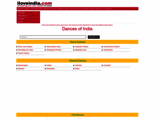 dances.iloveindia.com screenshot