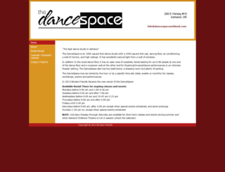 dancespaceashland.com screenshot