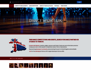 dancesport.co.uk screenshot