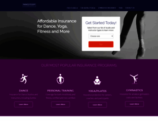 dancestudioinsurance.com screenshot