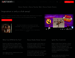 danceteacherweb.com screenshot