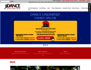 danceunlimitedstudios.com screenshot