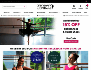 dancewearcentral.fr screenshot