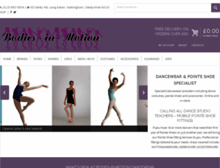 dancewearenpointe.trustedwebdesign.co.uk screenshot