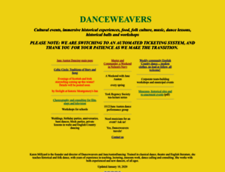 danceweavers.ca screenshot