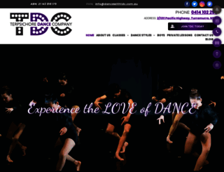 dancewithtdc.com.au screenshot